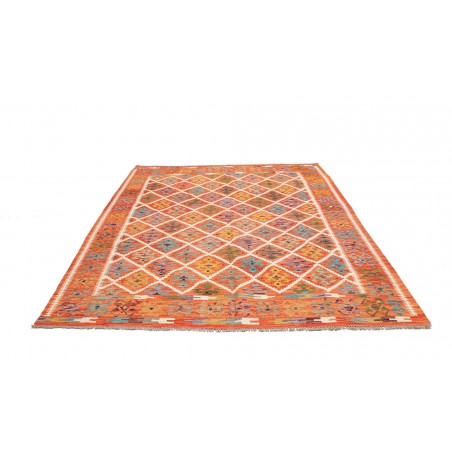 Tappeto Kilim Afghanistan arancione 201x247