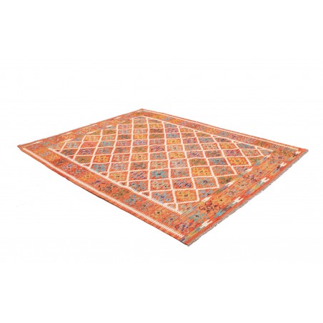 Tappeto Kilim Afghanistan arancione 201x247