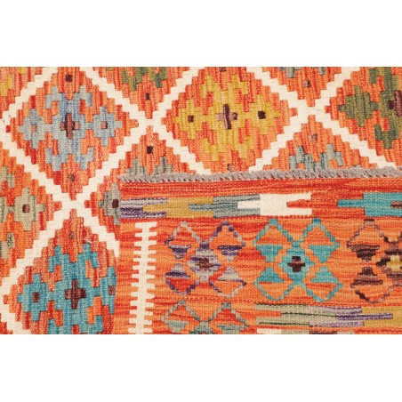 Tappeto Kilim Afghanistan arancione 201x247