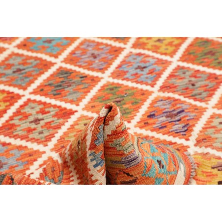Tappeto Kilim Afghanistan arancione 201x247