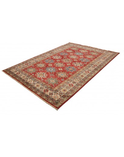 Tappeto Kazak Fine Pakistan marrone grigio 188x264