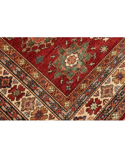 Tappeto Kazak Fine Pakistan marrone grigio 188x264