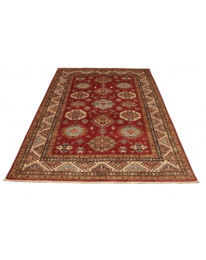Tappeto Kazak Fine Pakistan marrone grigio 172x246