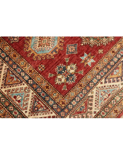 Tappeto Kazak Fine Pakistan marrone grigio 172x246