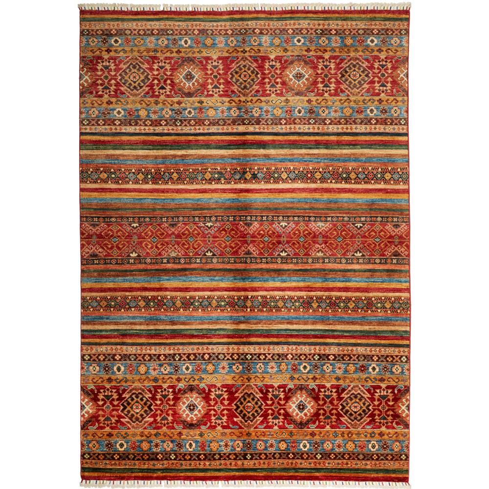 Tappeto Samarkand Pakistan marrone grigio 175x251
