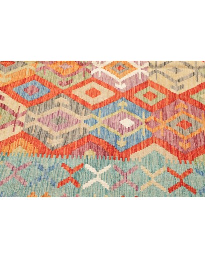 Tappeto Kilim Afghanistan marrone beige 201x250