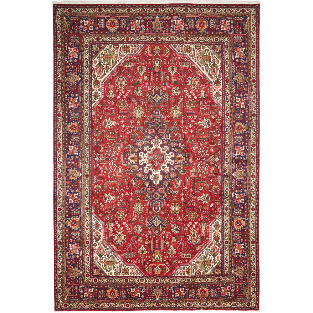 Tappeto Tabriz Persia marrone grigio 204x304