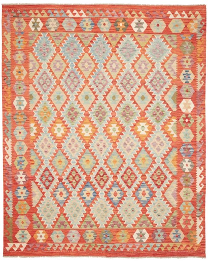 Tappeto Kilim Afghanistan marrone bianco 211x257