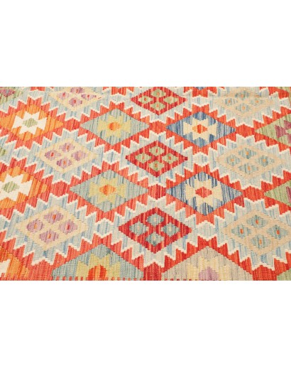 Tappeto Kilim Afghanistan marrone bianco 211x257