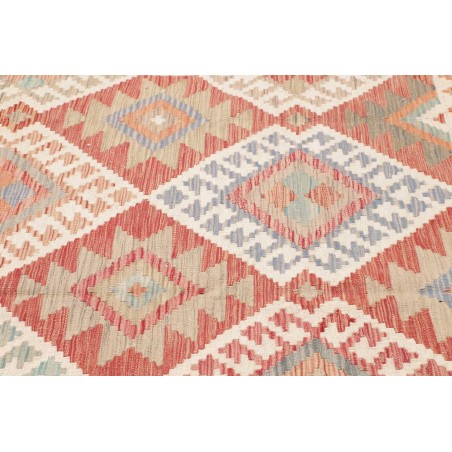 Tappeto Kilim Afghanistan beige bianco 192x261