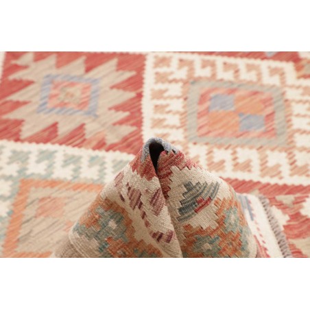 Tappeto Kilim Afghanistan beige bianco 192x261