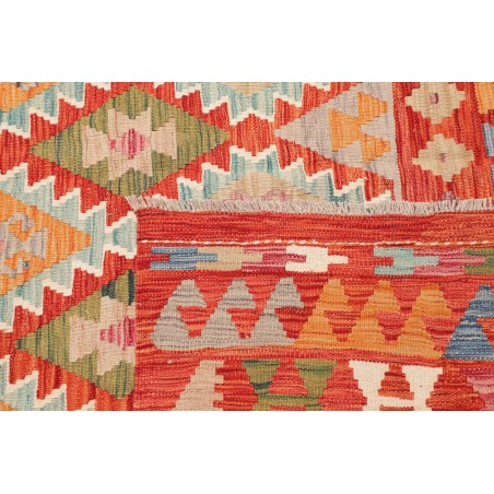 Tappeto Kilim Afghanistan arancione marrone 204x263