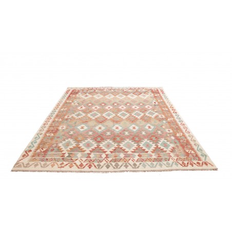 Tappeto Kilim Afghanistan marrone rosso 199x255