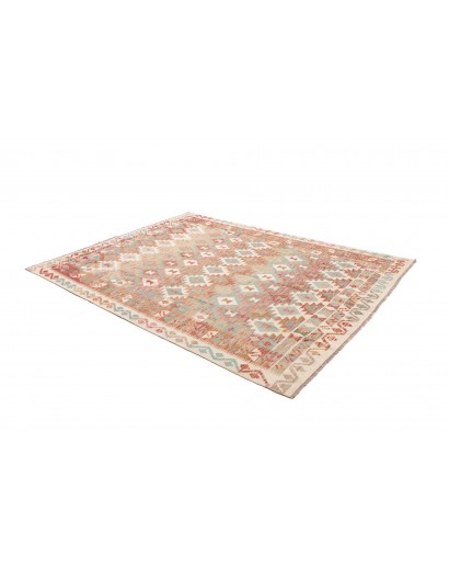 Tappeto Kilim Afghanistan marrone rosso 199x255
