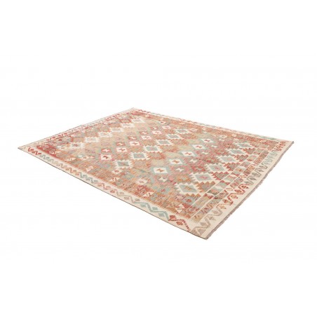 Tappeto Kilim Afghanistan marrone rosso 199x255