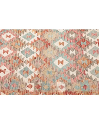 Tappeto Kilim Afghanistan marrone rosso 199x255