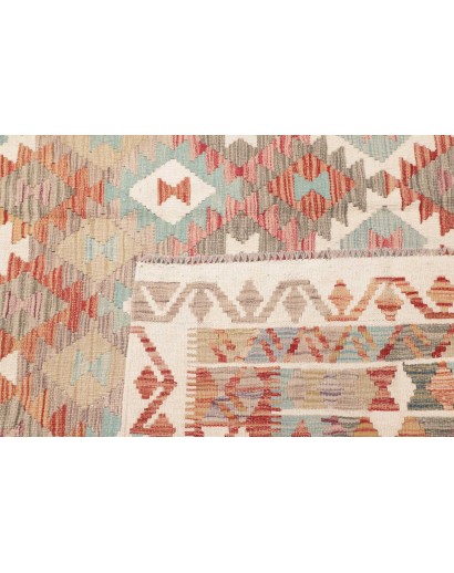 Tappeto Kilim Afghanistan marrone rosso 199x255