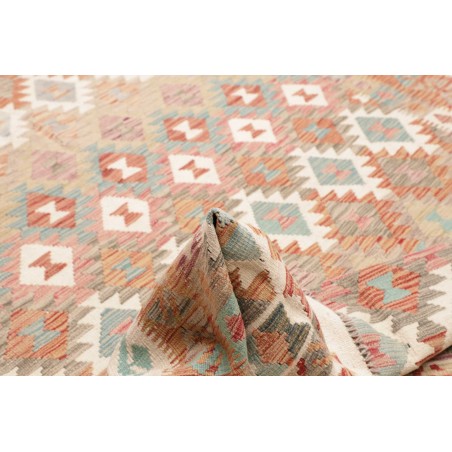 Tappeto Kilim Afghanistan marrone rosso 199x255