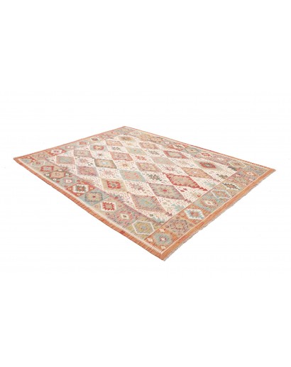 Tappeto Kilim Afghanistan marrone 201x250