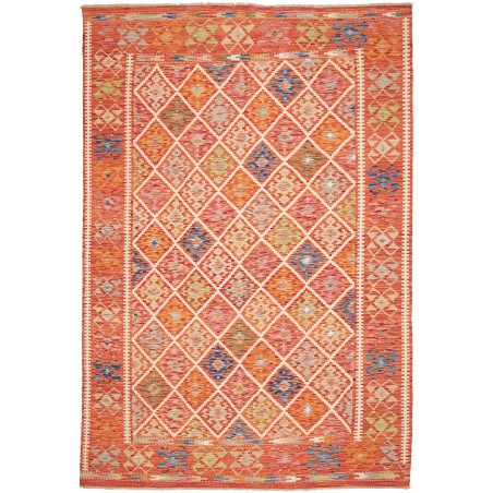 Tappeto Kilim Afghanistan arancione 208x299