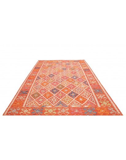 Tappeto Kilim Afghanistan arancione 208x299