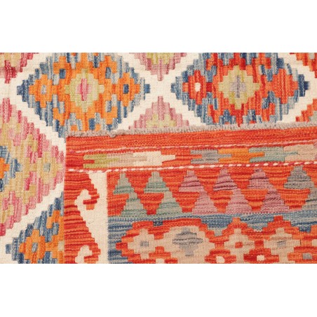 Tappeto Kilim Afghanistan marrone bianco 205x294