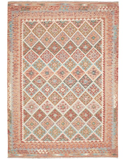 Tappeto Kilim Afghanistan marrone 206x284