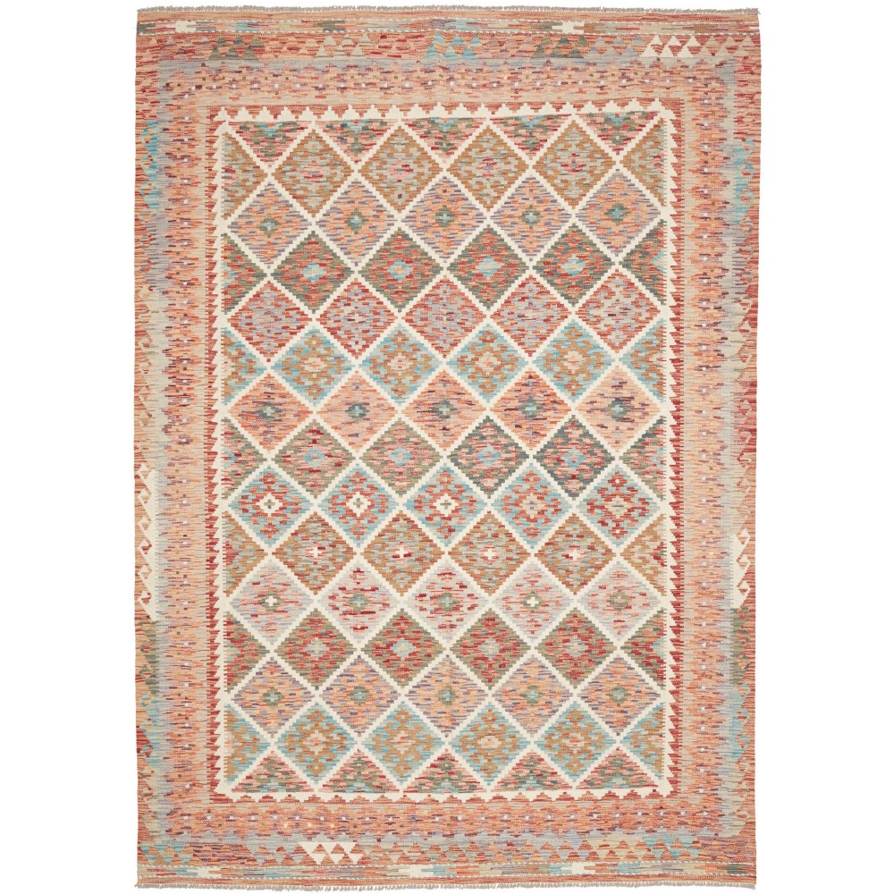 Tappeto Kilim Afghanistan marrone 206x284