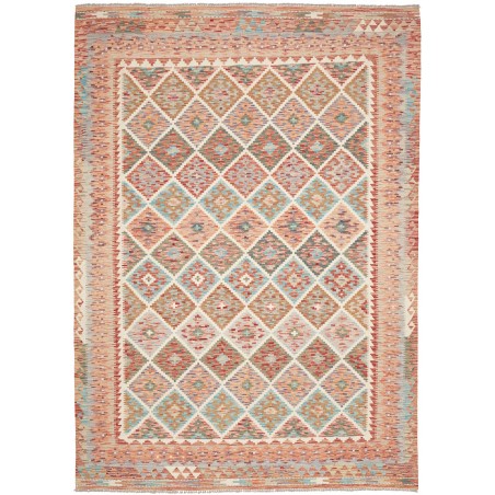 Tappeto Kilim Afghanistan marrone 206x284