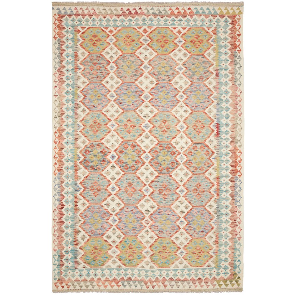 Tappeto Kilim Afghanistan beige marrone 200x298