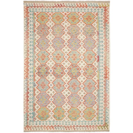 Tappeto Kilim Afghanistan beige marrone 200x298