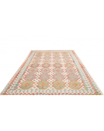 Tappeto Kilim Afghanistan beige marrone 200x298
