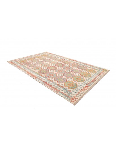 Tappeto Kilim Afghanistan beige marrone 200x298