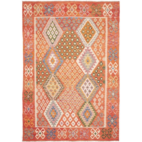 Tappeto Kilim Afghanistan arancione 209x298
