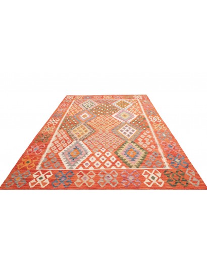 Tappeto Kilim Afghanistan arancione 209x298
