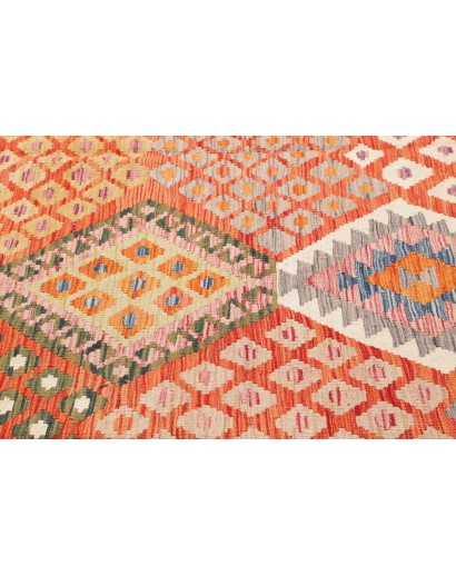 Tappeto Kilim Afghanistan arancione 209x298