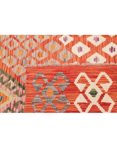 Tappeto Kilim Afghanistan arancione 209x298