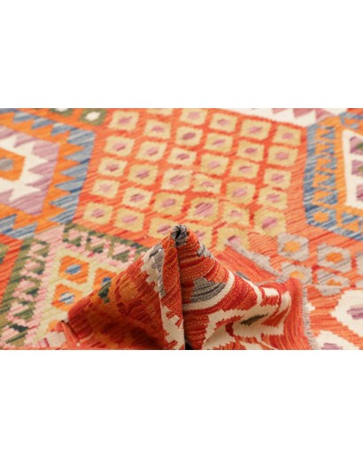 Tappeto Kilim Afghanistan arancione 209x298