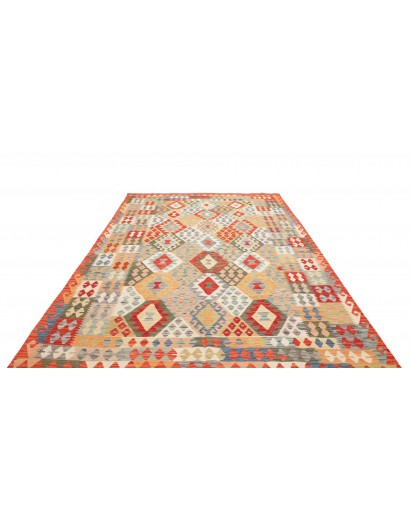 Tappeto Kilim Afghanistan marrone giallo 211x313