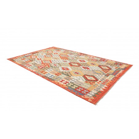 Tappeto Kilim Afghanistan marrone giallo 211x313