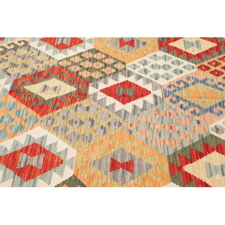 Tappeto Kilim Afghanistan marrone giallo 211x313