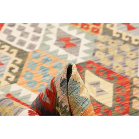 Tappeto Kilim Afghanistan marrone giallo 211x313