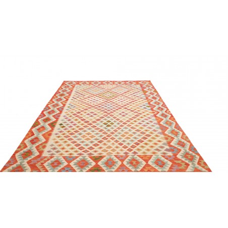 Tappeto Kilim Afghanistan giallo arancione 199x297