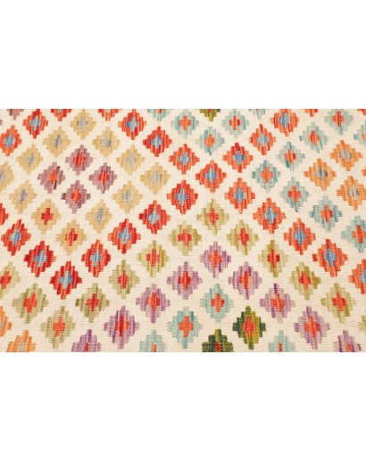 Tappeto Kilim Afghanistan giallo arancione 199x297