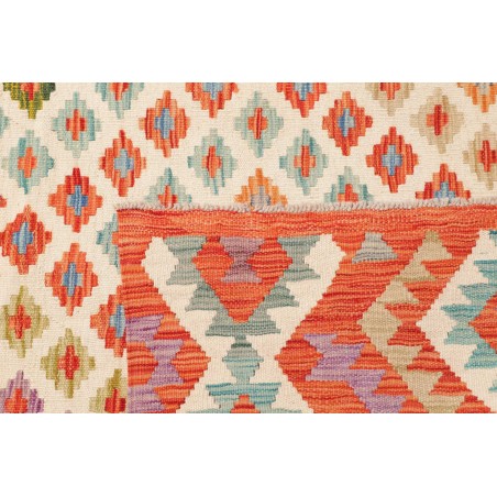 Tappeto Kilim Afghanistan giallo arancione 199x297