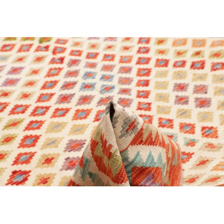 Tappeto Kilim Afghanistan giallo arancione 199x297