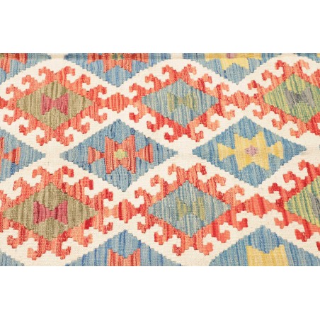Tappeto Kilim Afghanistan marrone azzurro 195x299