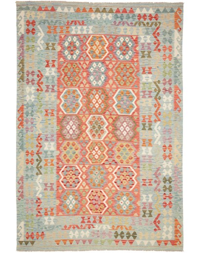 Tappeto Kilim Afghanistan marrone beige 209x309