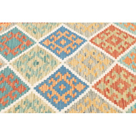 Tappeto Kilim Afghanistan marrone blu 205x289
