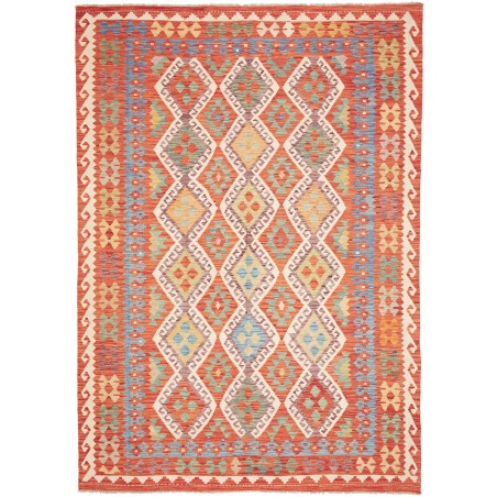 Tappeto Kilim Afghanistan arancione giallo 209x289